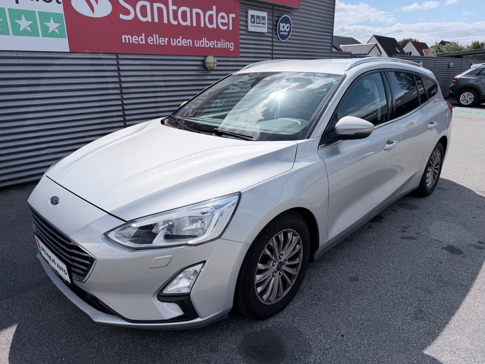 Sølv Ford Focus fra 2019