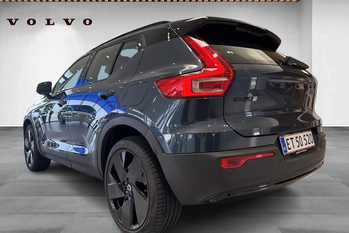 Blå Volvo EX40 fra 2027