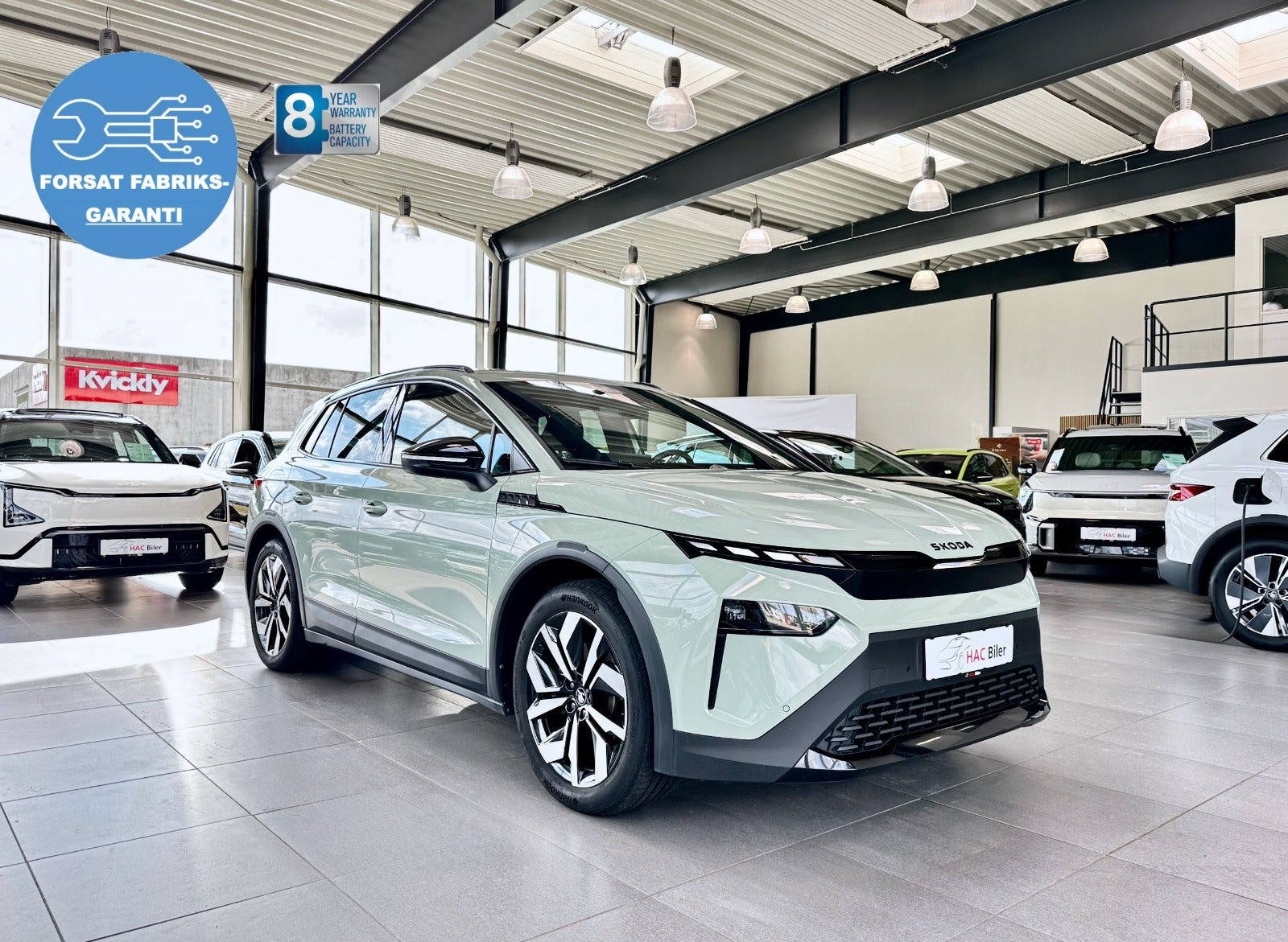 Grøn Skoda Elroq fra 2025