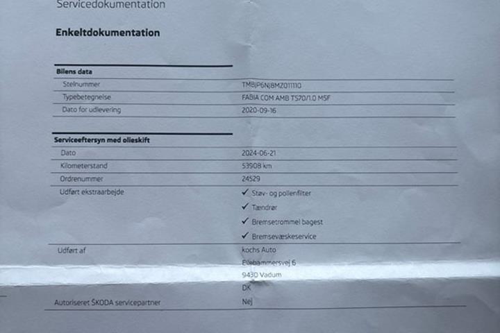undefined Skoda Fabia fra 2021