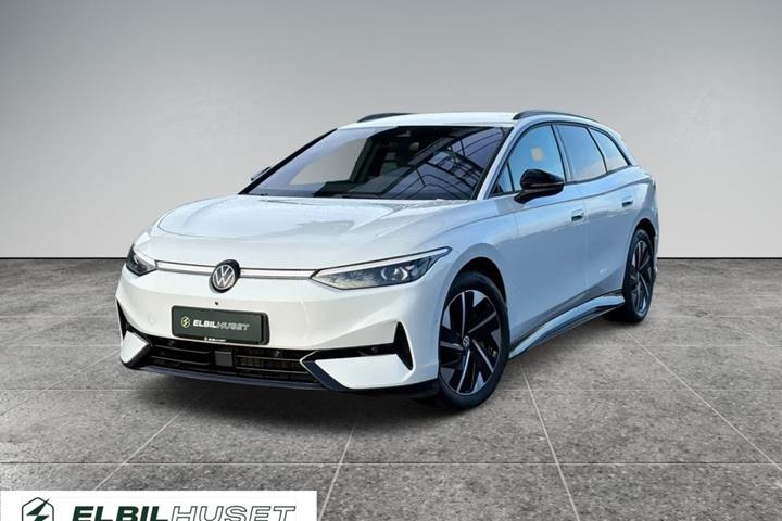 Hvid VW ID.7 fra 2025 set udefra