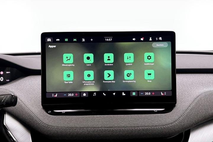 Grå Skoda Enyaq fra 2025