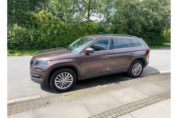 Brun Skoda Kodiaq fra 2020