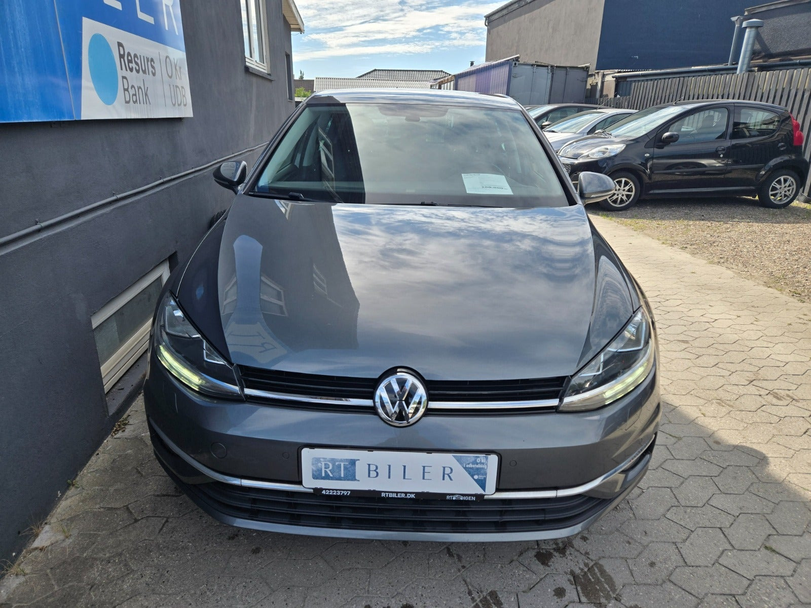 Hvid VW Golf VII fra 2018