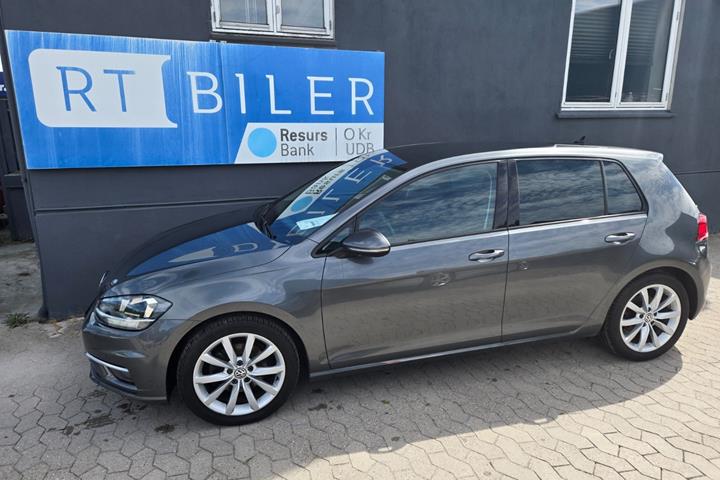 Hvid VW Golf VII fra 2018