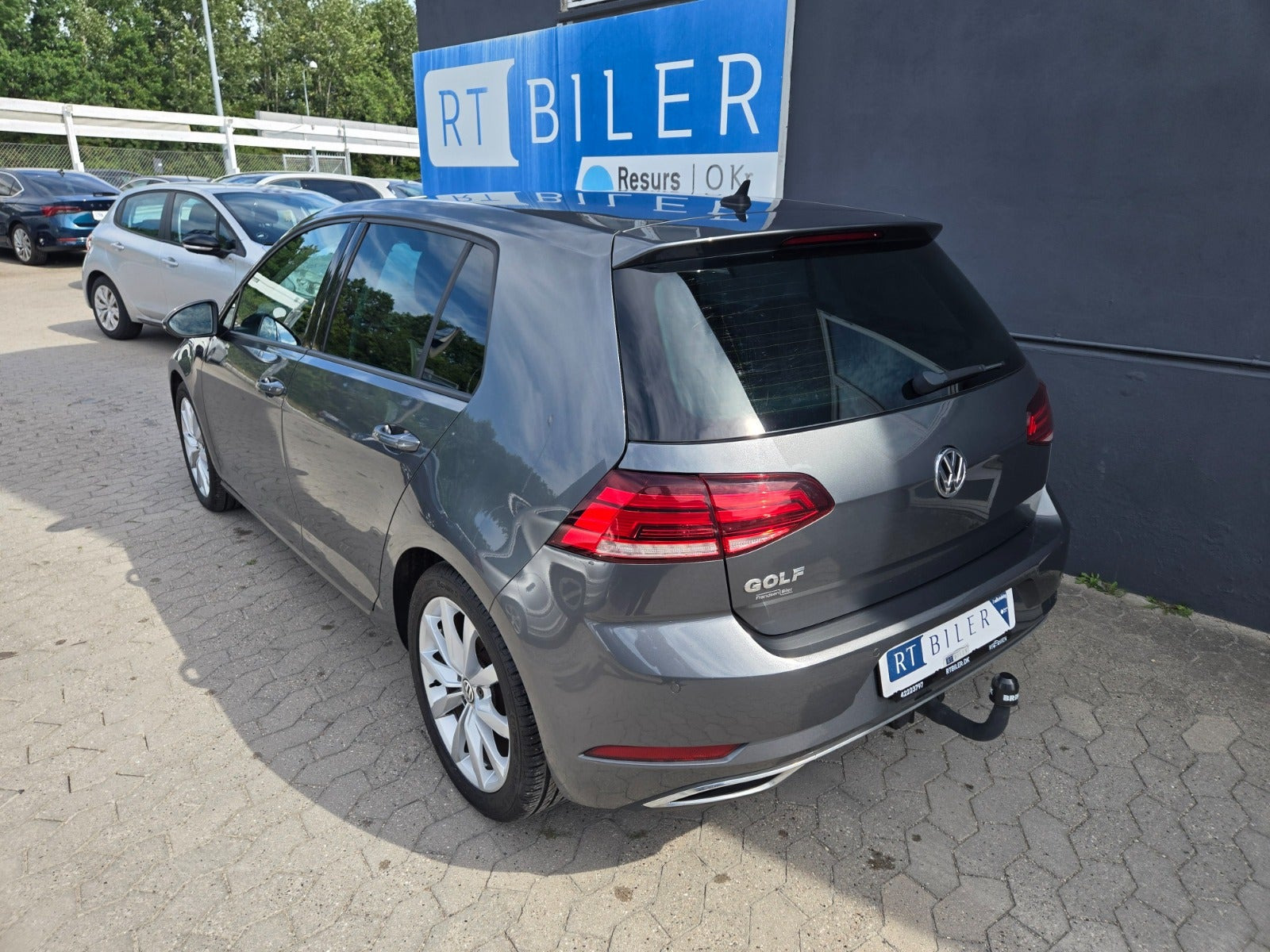 Hvid VW Golf VII fra 2018