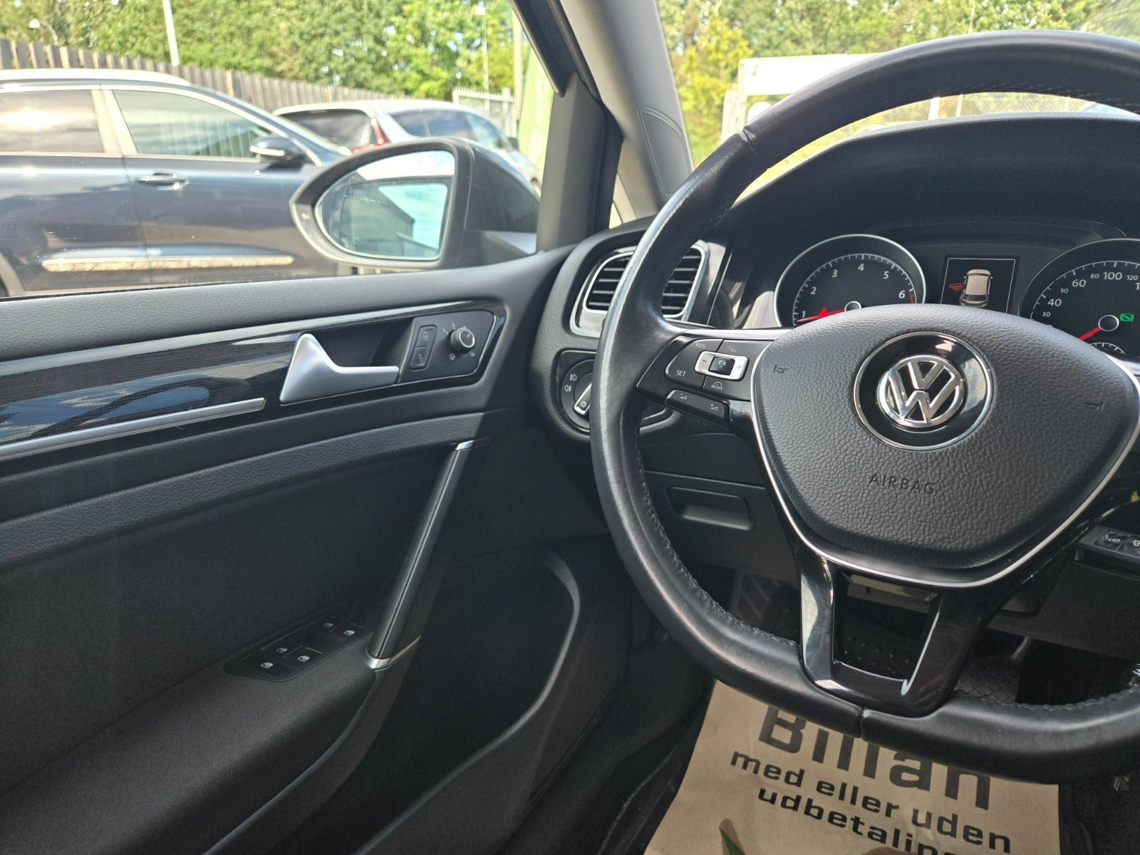 Hvid VW Golf VII fra 2018