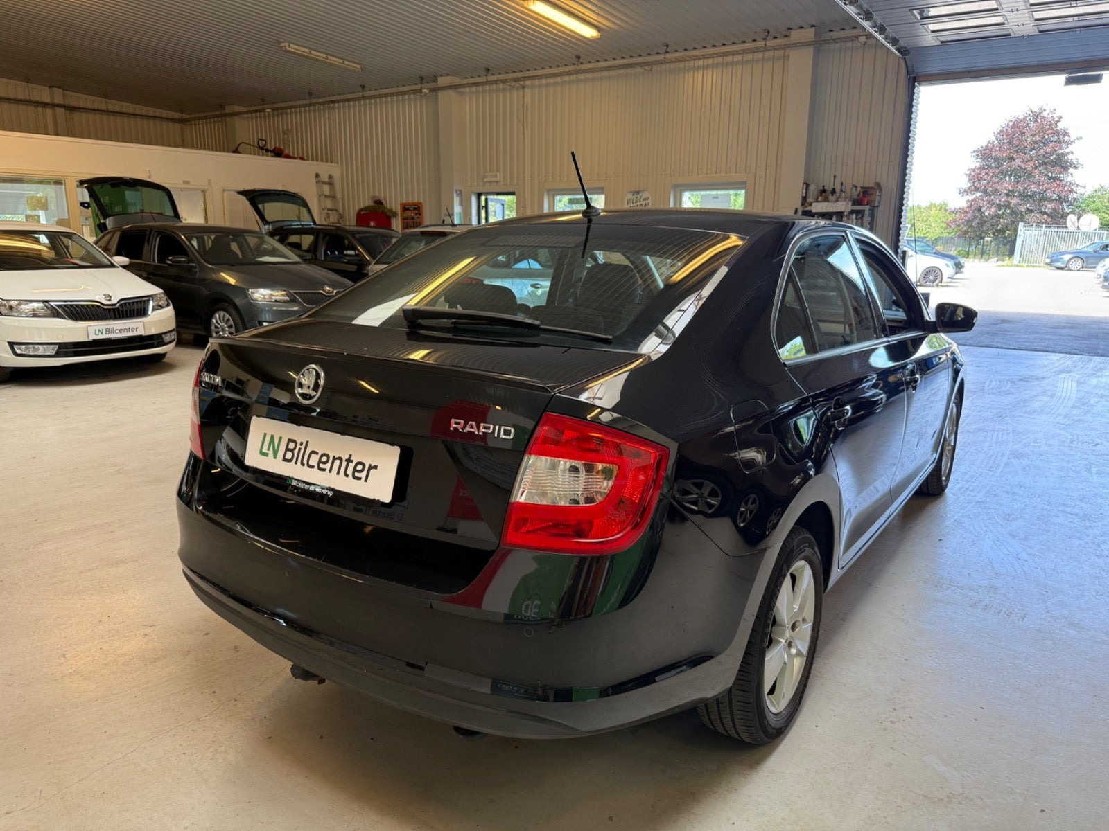 Sort Skoda Rapid fra 2017
