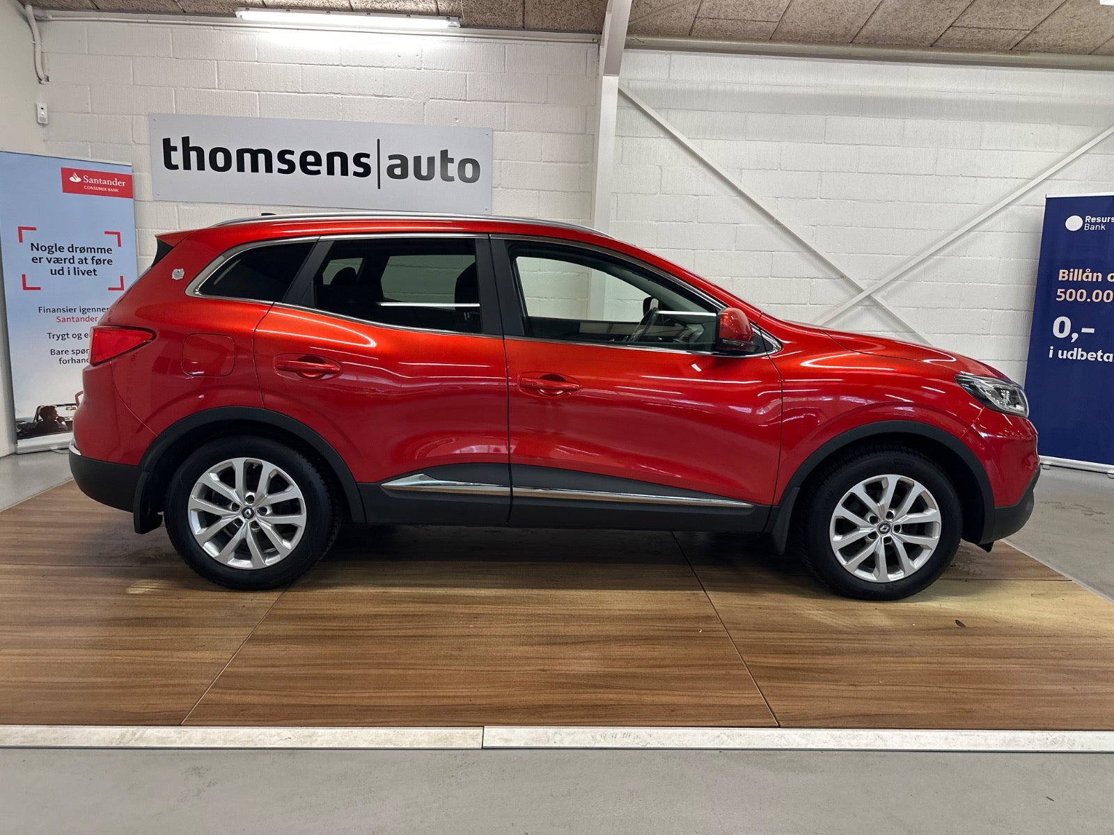 Rød Renault Kadjar fra 2016