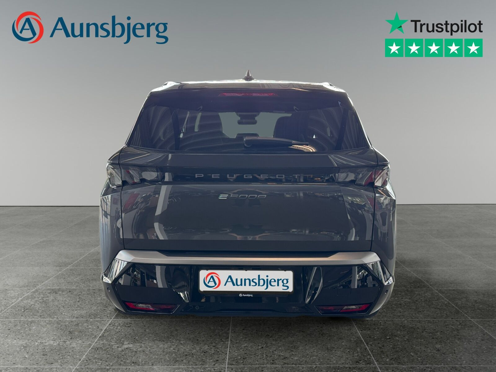 Grå Peugeot e-5008 fra 2025