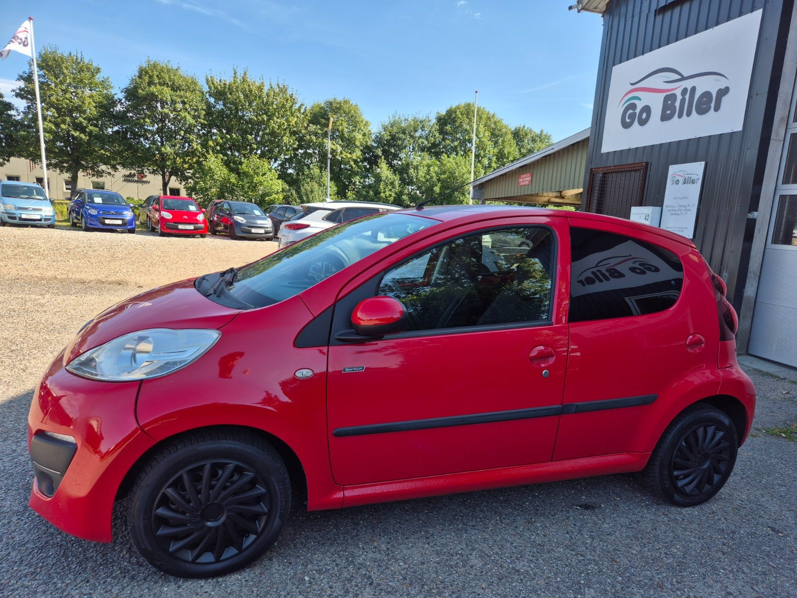 Grøn Peugeot 107 fra 2007