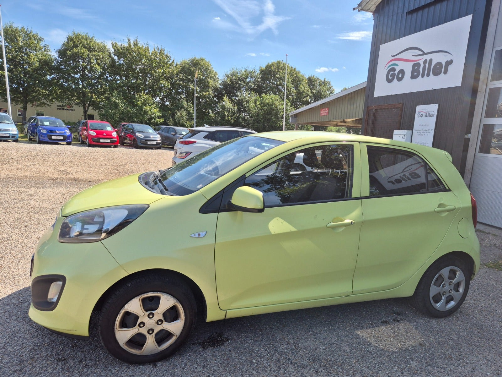 Grøn Kia Picanto fra 2012