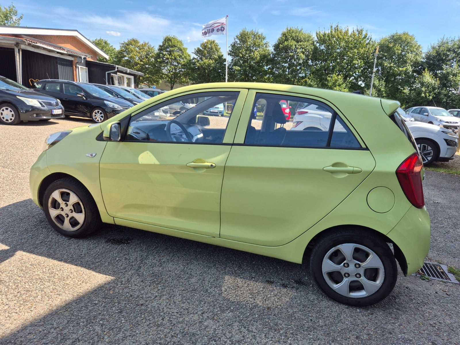 Grøn Kia Picanto fra 2012