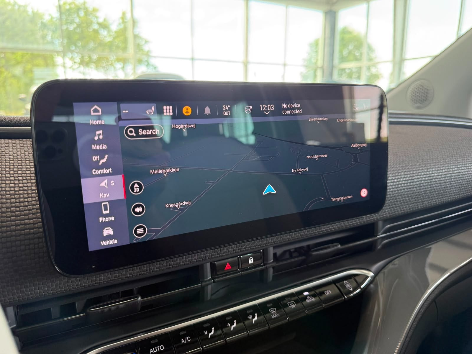 Rød Fiat 500e fra 2023