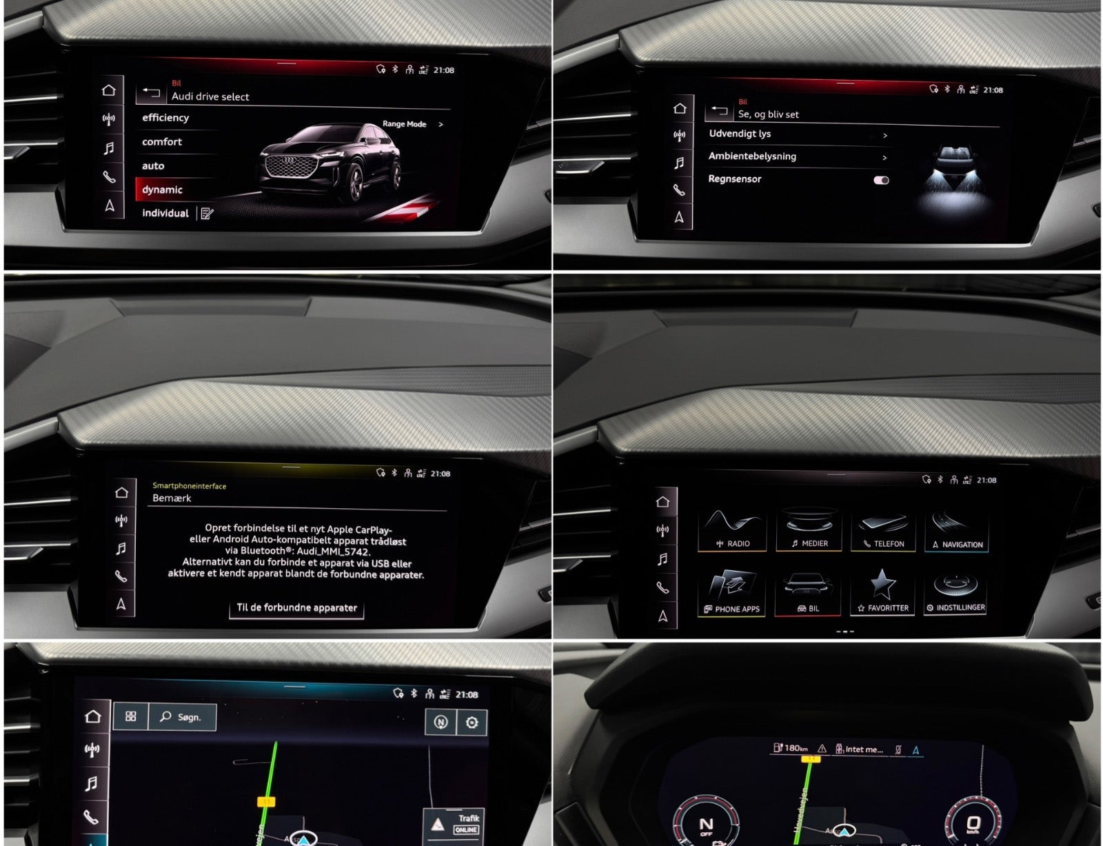 Grå Audi Q4 e-tron fra 2024