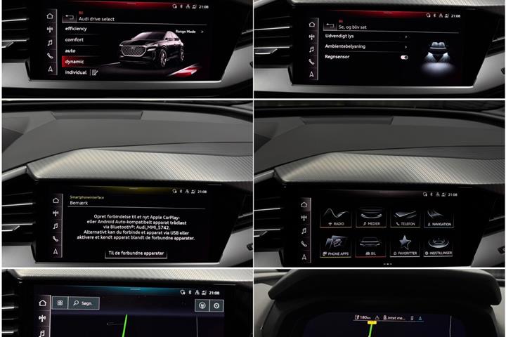 Grå Audi Q4 e-tron fra 2024