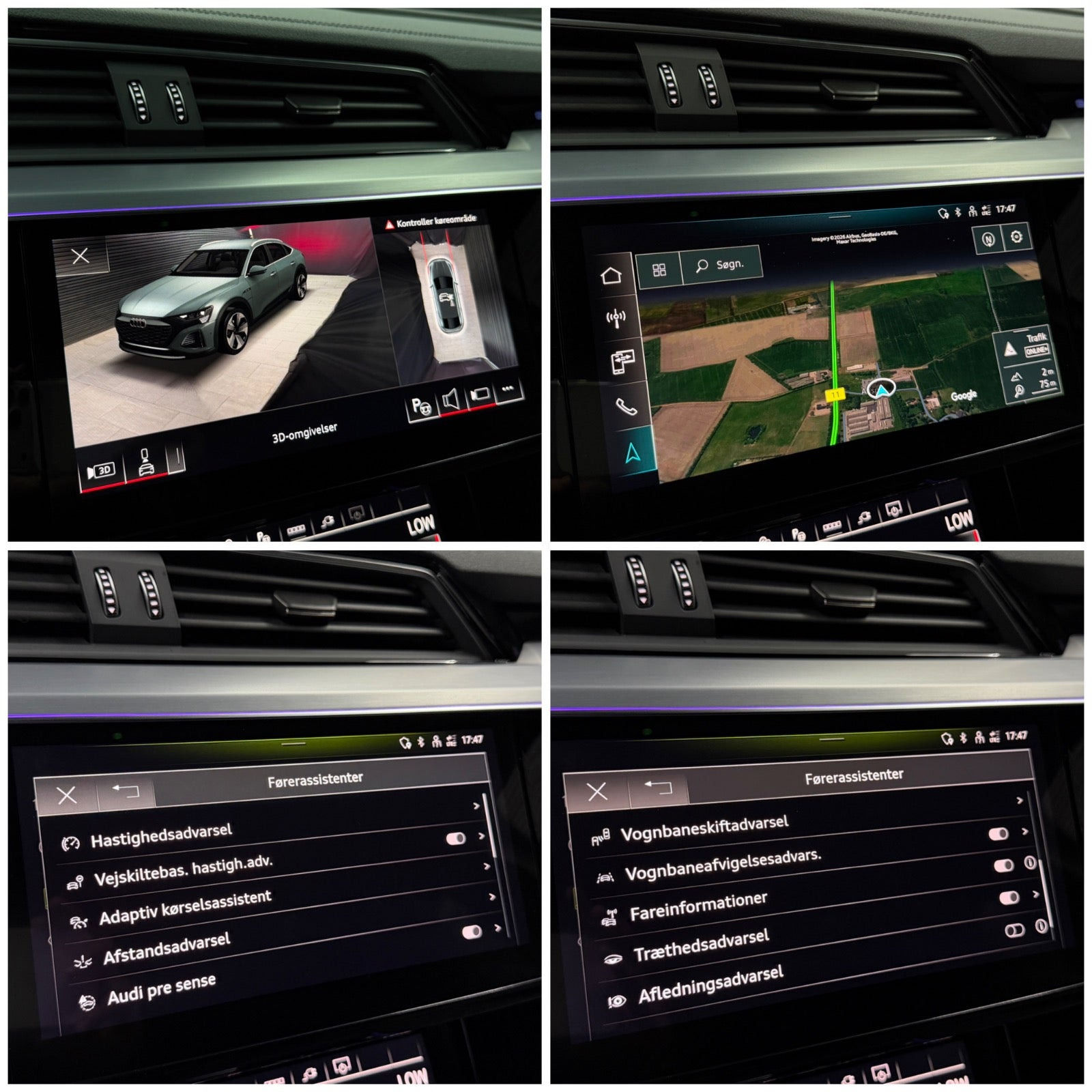 Grå Audi Q8 e-tron fra 2024