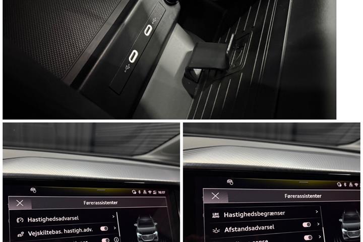 Grå Audi Q4 e-tron fra 2024