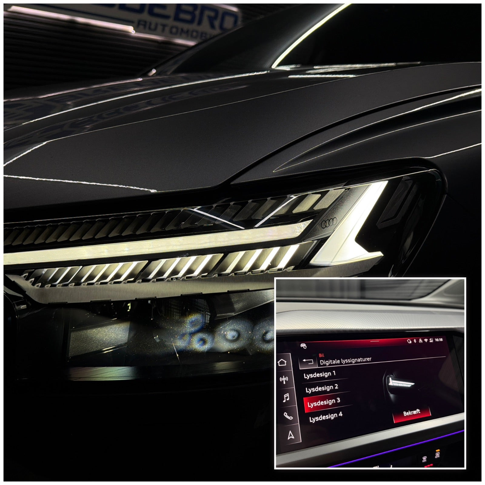 Grå Audi Q4 e-tron fra 2024