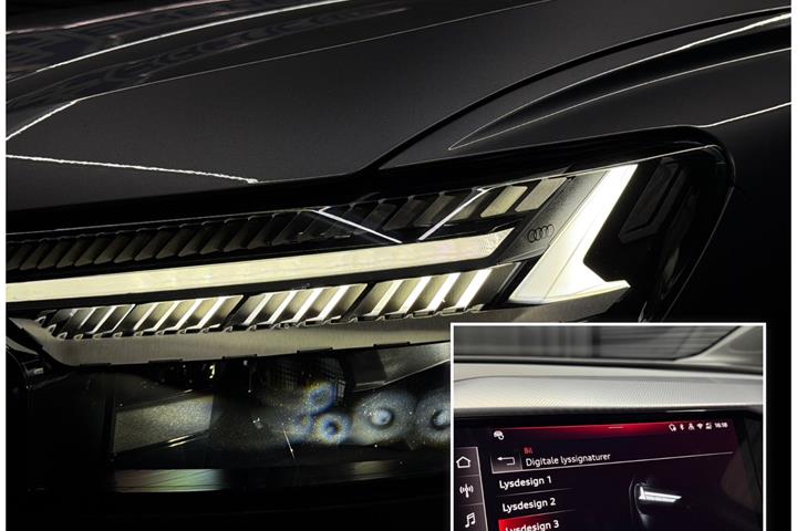 Grå Audi Q4 e-tron fra 2024