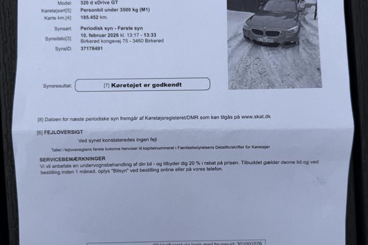 Sort BMW 320d fra 2016