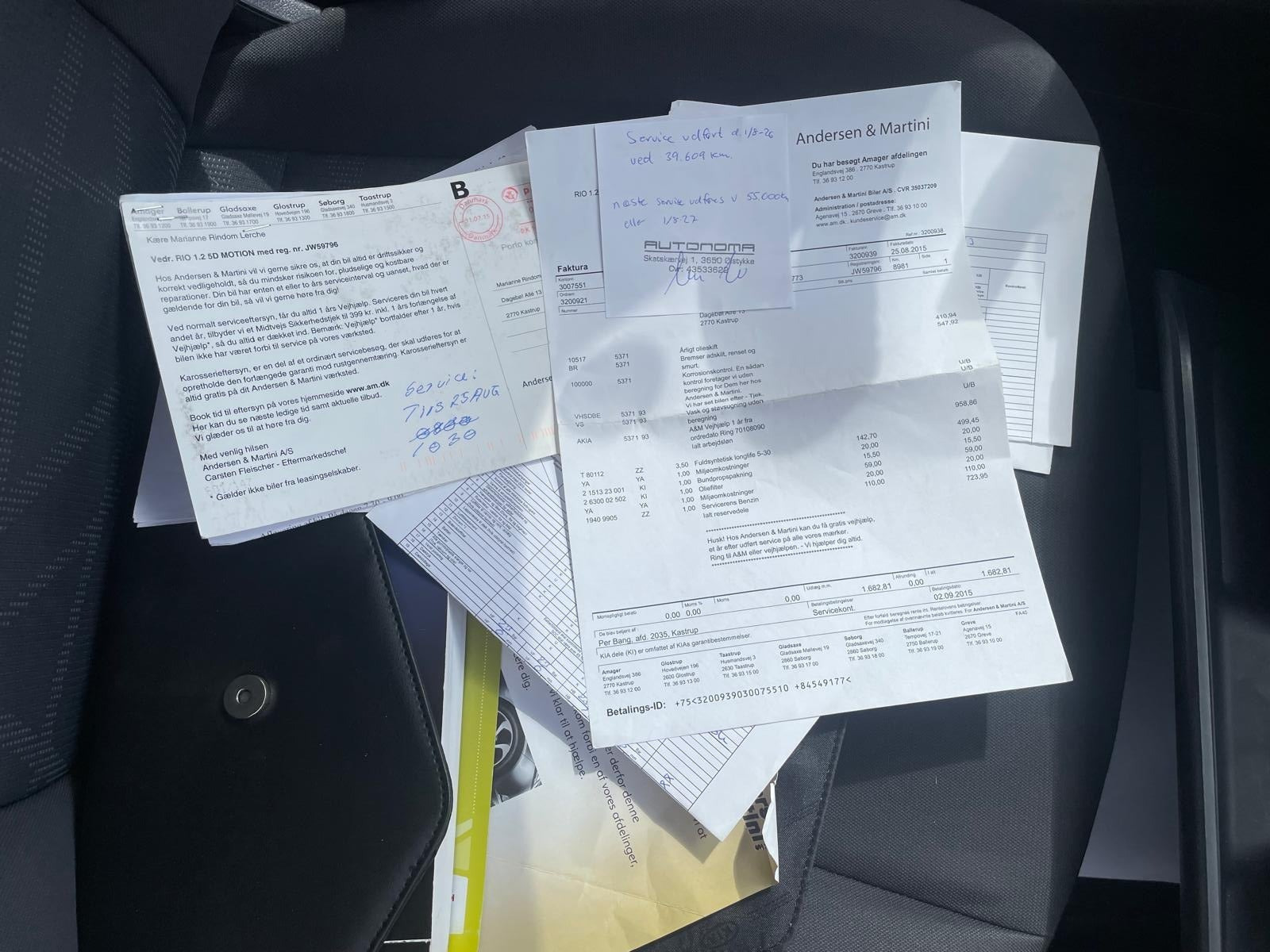 Grøn Kia Rio fra 2012