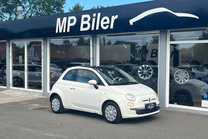 Hvid Fiat 500 fra 2010