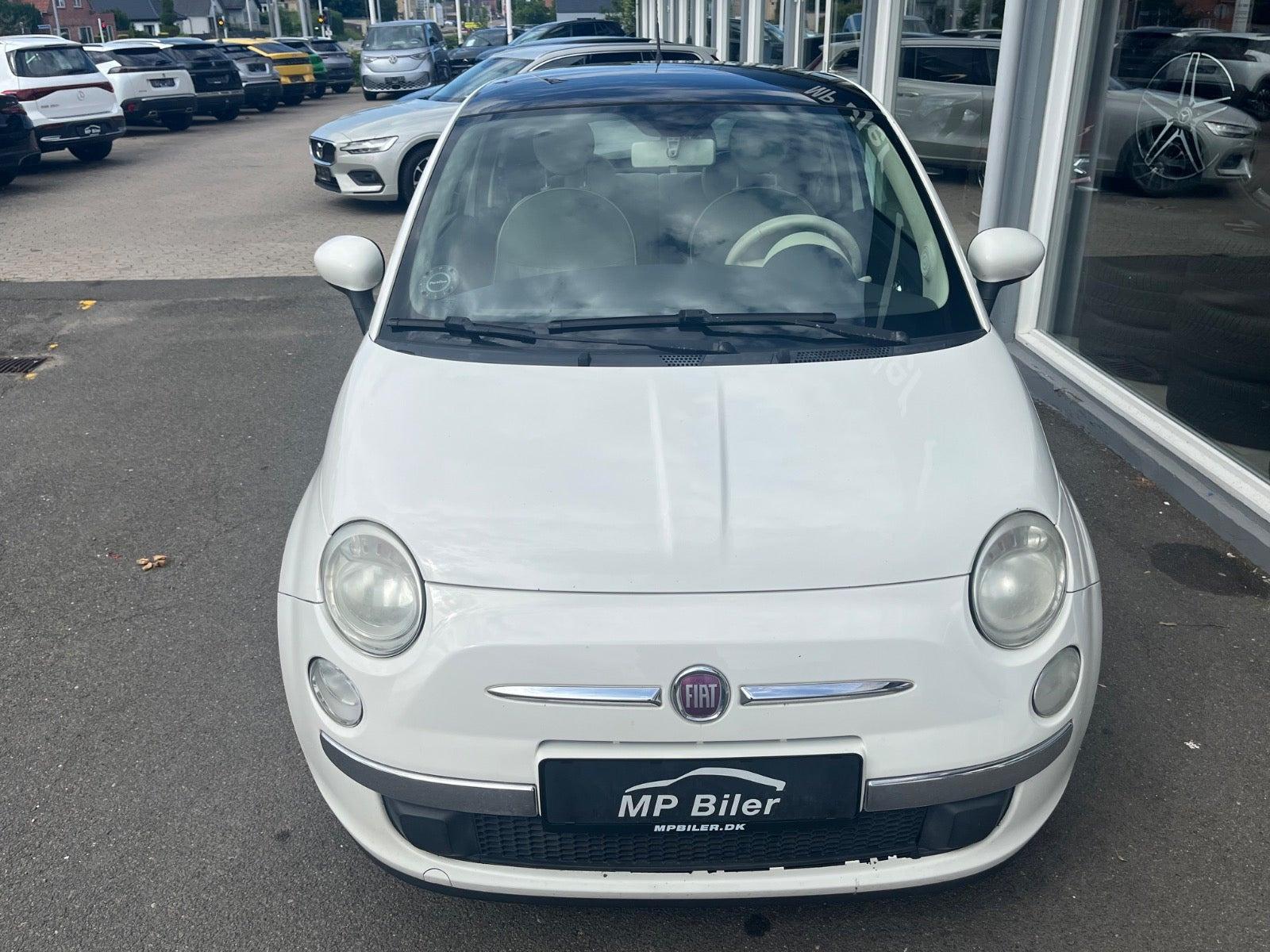 Hvid Fiat 500 fra 2010