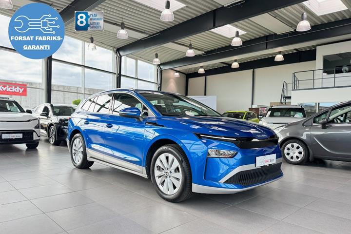 Blå Skoda Enyaq fra 2026