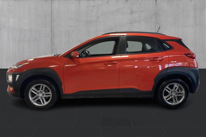 Orange Hyundai Kona fra 2020