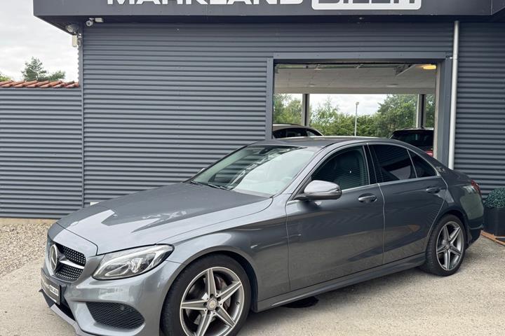 Grå Mercedes C220 d fra 2016