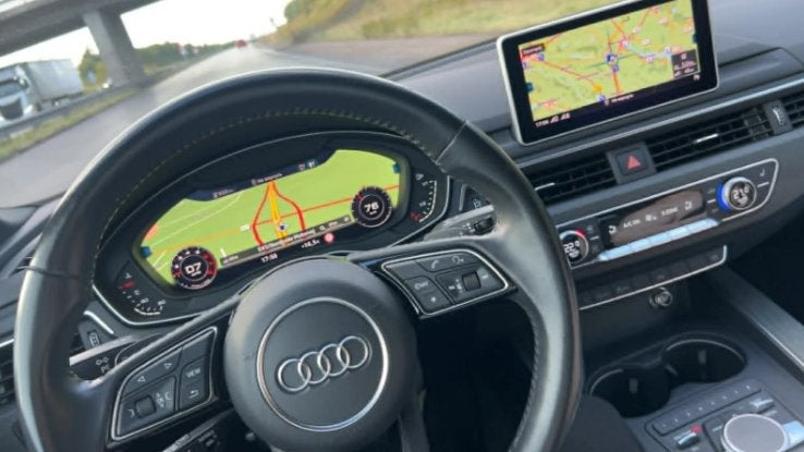 Blå Audi A5 fra 2019
