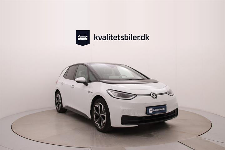 Hvid VW ID.3 fra 2021