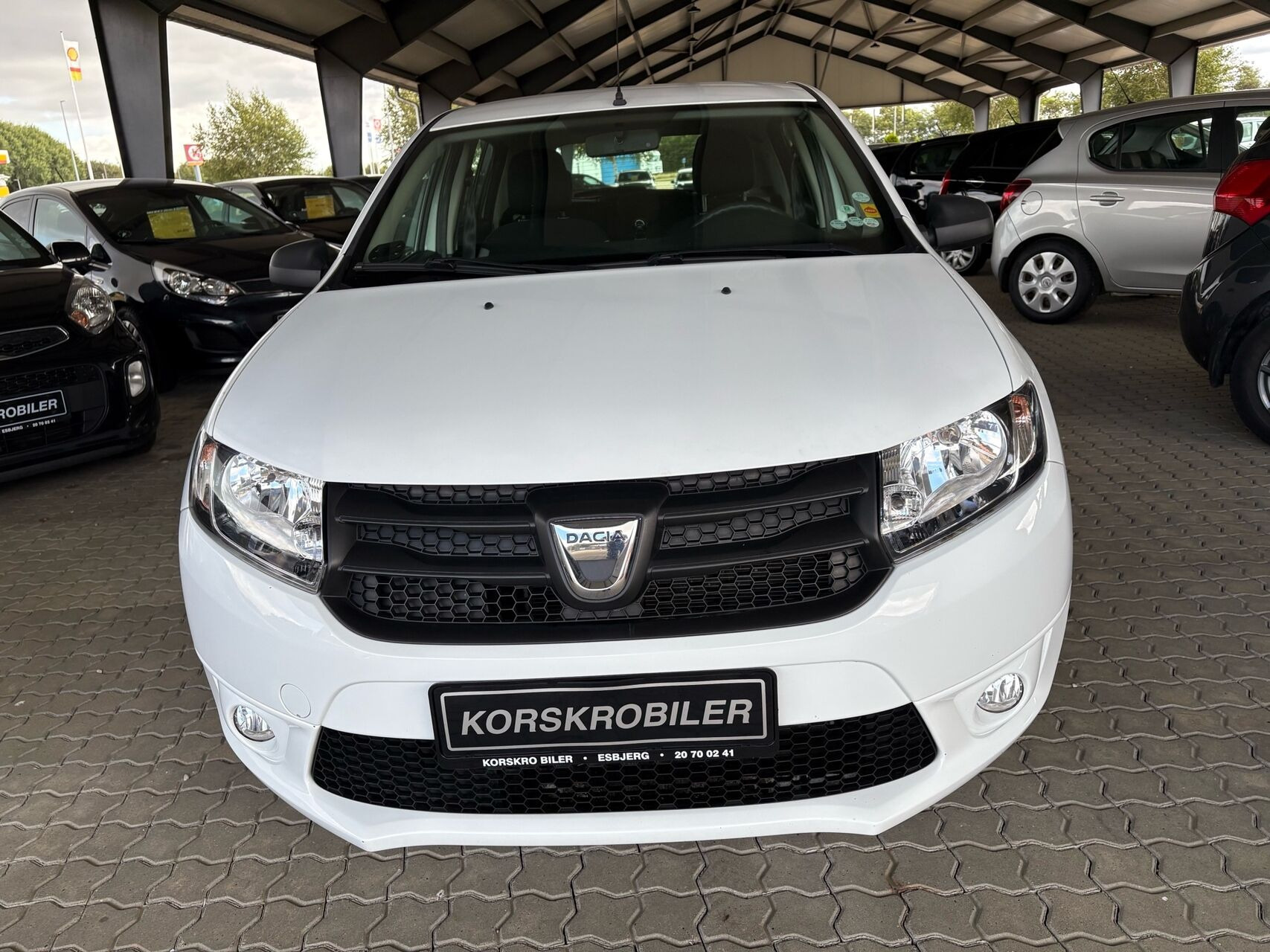 Hvid Dacia Sandero fra 2014