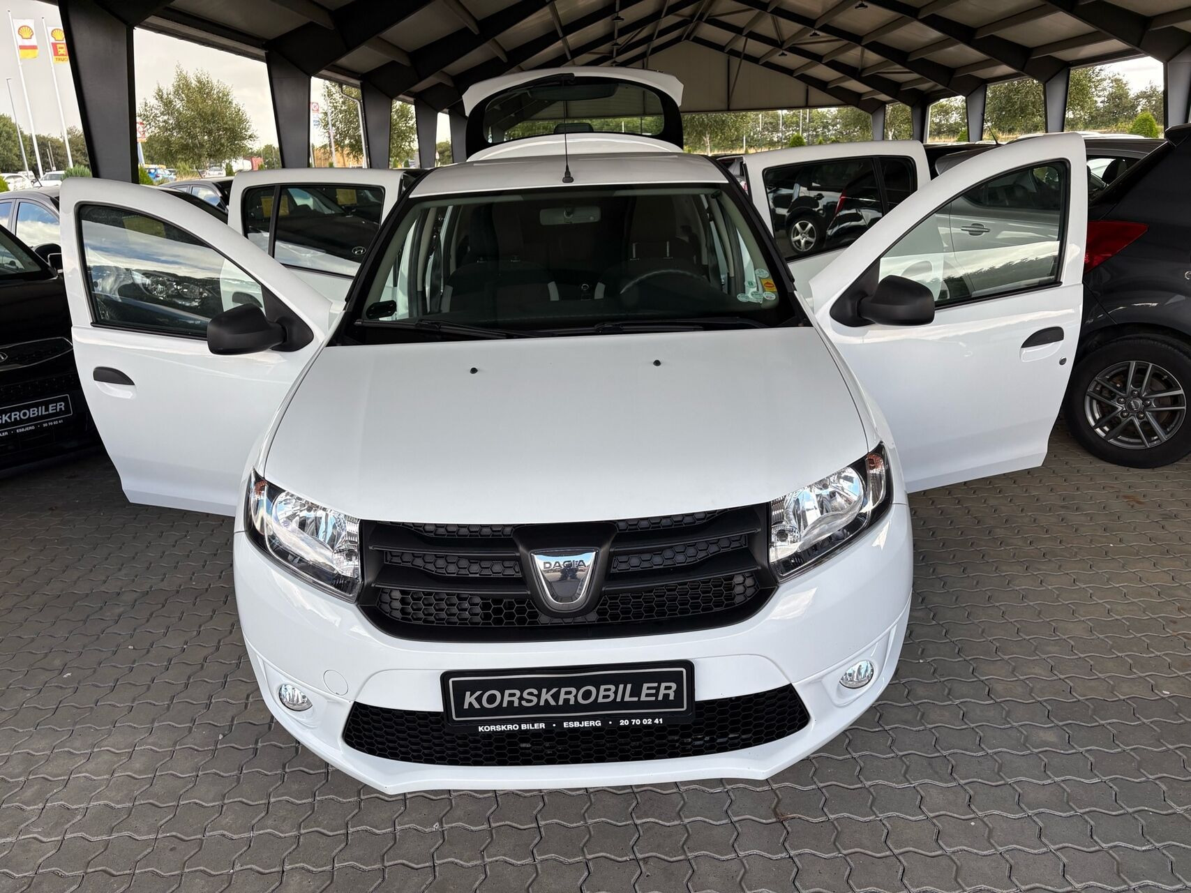 Hvid Dacia Sandero fra 2014