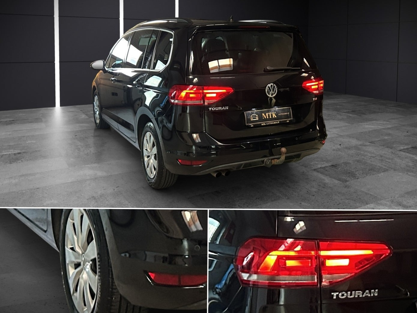 Sort VW Touran fra 2018
