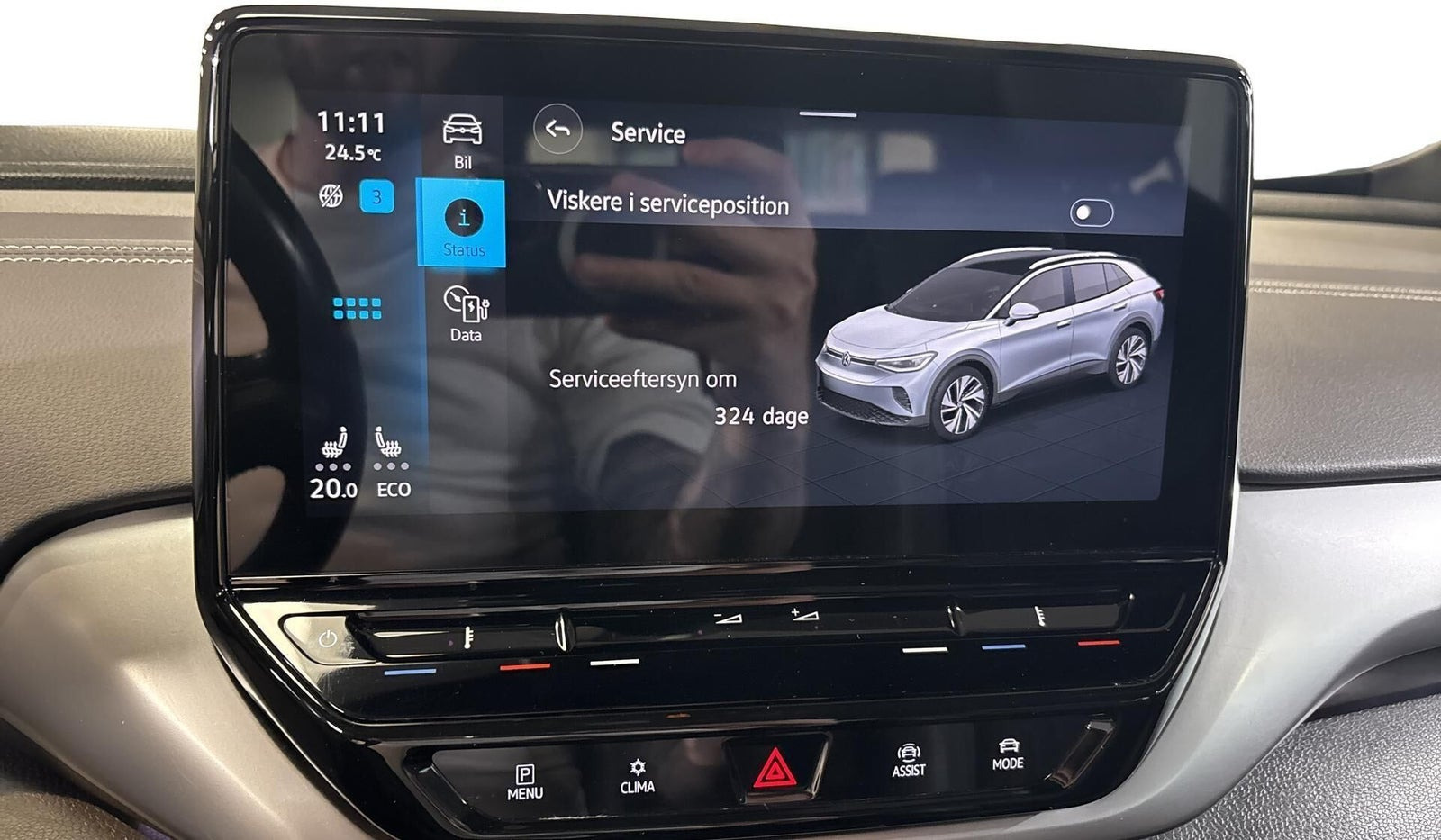 Grå VW ID.4 fra 2023