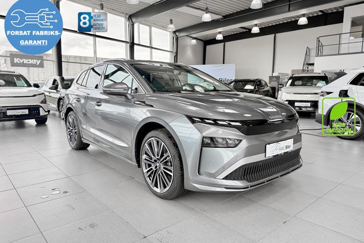 Grå Skoda Enyaq fra 2026