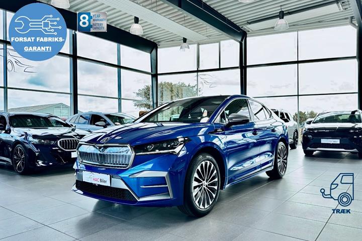 Gul Skoda Enyaq fra 2024