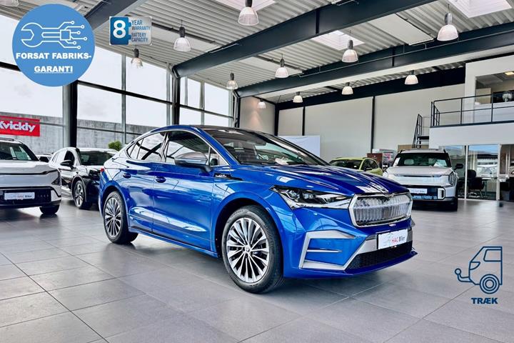 Gul Skoda Enyaq fra 2024