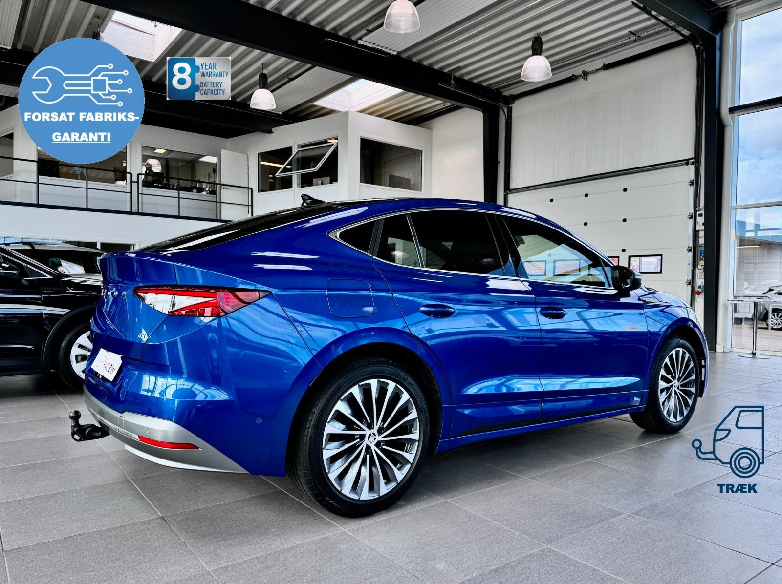 Gul Skoda Enyaq fra 2024