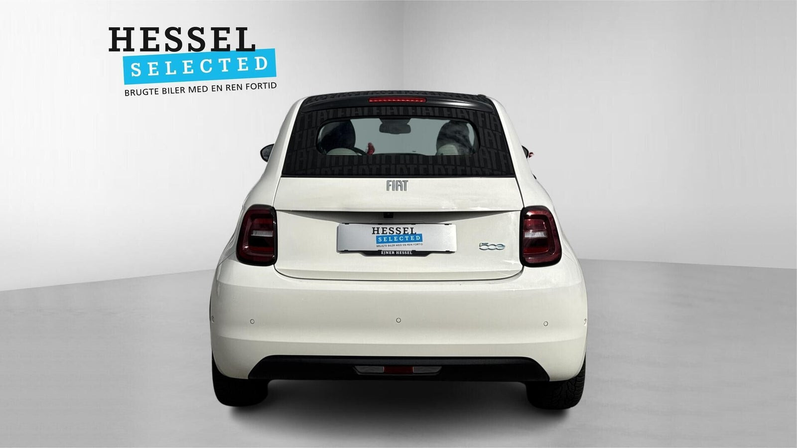 Hvid Fiat 500e fra 2023