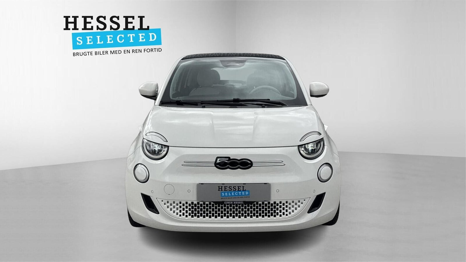 Hvid Fiat 500e fra 2023