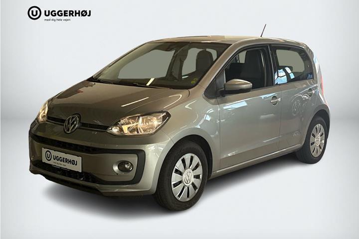 Grå VW UP! fra 2017 set udefra
