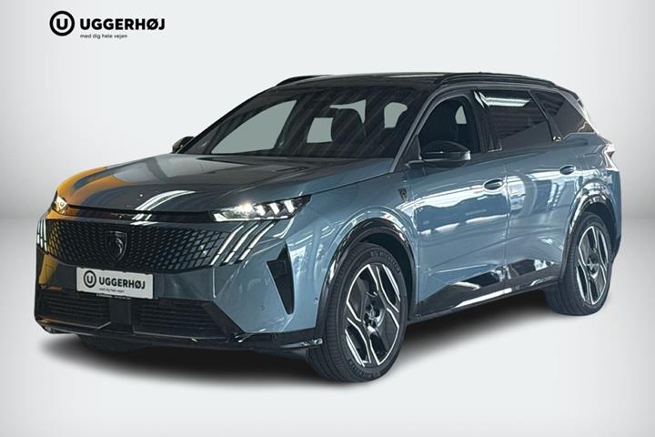 Blå Peugeot e-5008 fra 2025