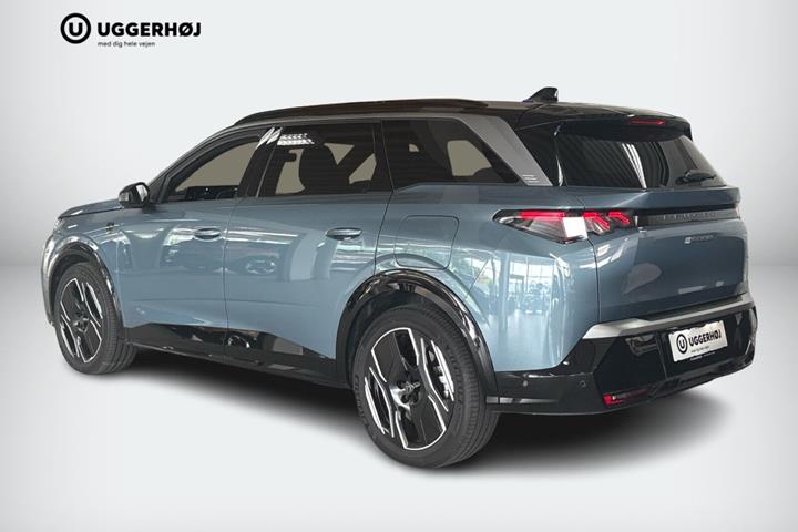 Blå Peugeot e-5008 fra 2025