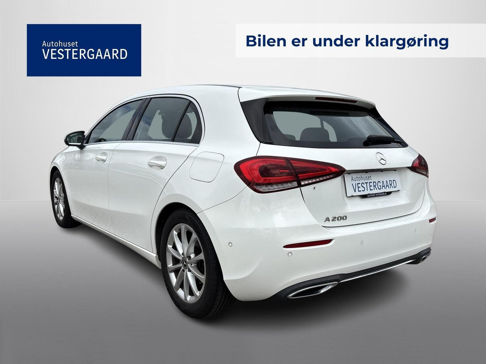 Hvid Mercedes A200 fra 2020