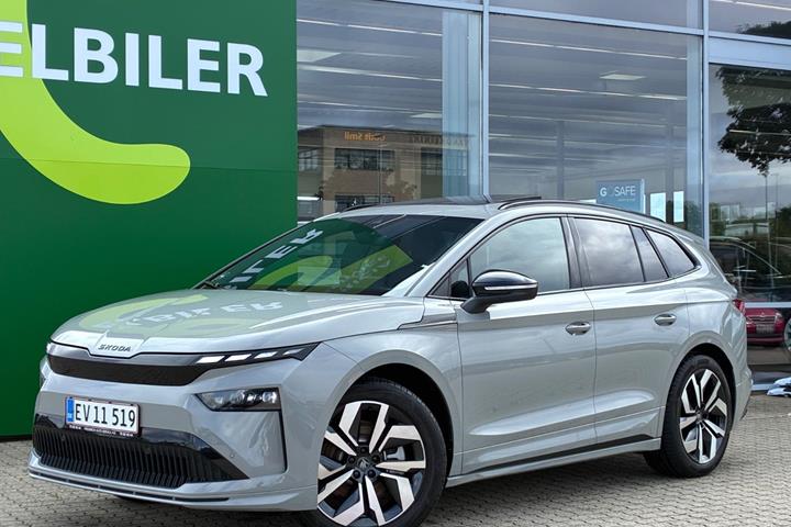 Grå Skoda Enyaq fra 2026