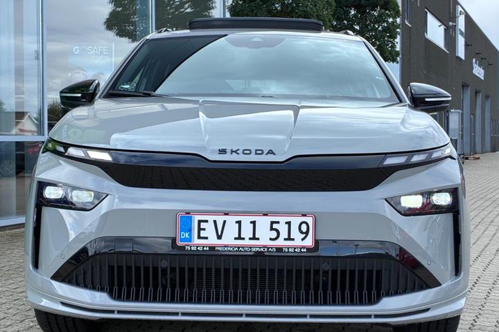Grå Skoda Enyaq fra 2026
