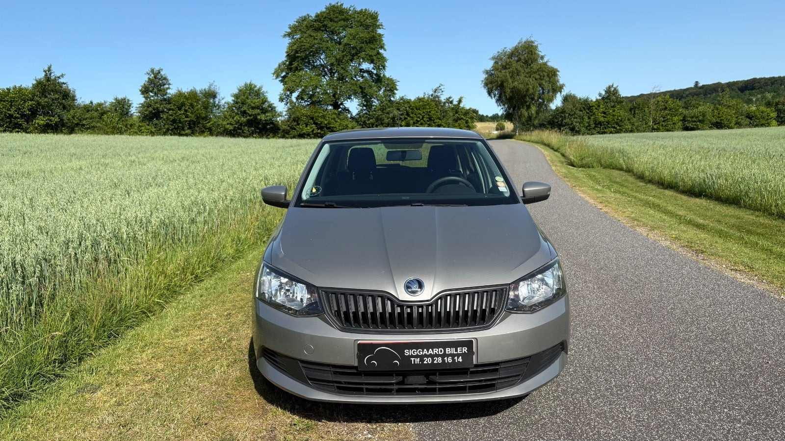 Orange Skoda Fabia fra 2018